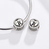 S925 Sterling Silver Love Cat Hollow Heart Beads DIY Bracelet Necklace Accessories