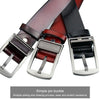 Dandali L8019 Men Casual Antique Pin Buckle Leather Belt Waistband, Size: 110-125cm (Coffee)