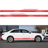 2 PCS/Set D-932 Stripe Pattern Car Modified Decorative Sticker(Red)