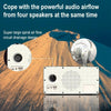 SOAIY Retro Subwoofer Bluetooth Speaker Wireless Mini Radio(Wood Grain)