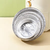 50 PCS / Set Thickened Circular Baking Tray Grilled Meat Paper, Specification: 9 inch(Silver White)