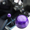 Car Modified Marble Star Gear Head Shifter Cover with Adapter (Purple)