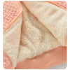 Autumn and Winter Boys and Girls Plus Velvet Thick Lambs Casual Jacket Warm Top, Height:90cm(Pink)