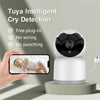 1080p WiFi Baby Monitor with Temperature Sensor, EU Plug - White