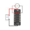 A5602-01 6 Way Fuse Box Blade Fuse Holder with Negative for Auto Car Truck Boat