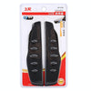 1 Pair 3R-2156 Universal Car Rearview Mirror Rain Blades Mirror Eyebrow Rain Cover (Black)