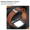 Oulm 3364 Men Square Dial Leather Belt Quartz Watch(Blue)