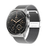 Ochstin 5HK46P 1.36 inch Round Screen Steel Strap Smart Watch with Bluetooth Call Function(Silver)
