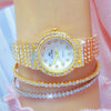 BS Bee Sister  FA1101 Women Chain Watch Starry Diamonds Wrist watch(Golden  Scale  Surface)