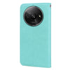 For Xiaomi Redmi A3 Rose Embossed Flip PU Leather Phone Case(Green)