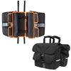 Outdoor Bicycle Motorcycle Mountain Bike Rear Pack Bag After Riding Shelf Bag(Orange Edge)