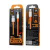 WK WDC-17 2.4A USB to 8 Pin Silicone Data Cable, Length: 1.2m(Orange)