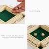Four-Sided Digital Flop Game Party Interaction Children Educational Leisure Board Game Adult Decompression Wooden Toys, Colour: Green