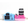 Children Mini SLR Camera Model Style Key Chain Small Pendant with Sound & LED Light(Yellow)