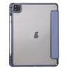Clear Acrylic Leather Tablet Case For iPad Air 13 2024 / Pro 12.9 2022/ 2021 / 2020 / 2018(Lavender)