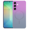 For Samsung Galaxy S25 5G Liquid TPU Silicone Gradient MagSafe Phone Case(Purple Grey)
