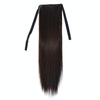 Natural Long Straight Hair Ponytail Bandage-style Wig Ponytail for WomenLength: 45cm (Black Brown)