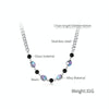 OPK GX2421 Personalized Colorful Resin Splicing Stainless Steel Collarbone Chain
