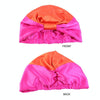 TJM-433 Double Layer Elastic Headscarf Hat Silk Night Cap Hair Care Cap Chemotherapy Hat, Size:  M (56-58cm)(Green Khaki)