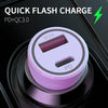 P21 Portable PD 20W + QC3.0 18W Dual Ports Fast Car Charger with USB to Micro USB Cable Kit(Black)
