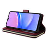 For Samsung Galaxy A16 5G 9-Card Slots Zipper Wallet Bag Leather Phone Case(Wine Red)
