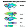 HENGJIA Metal VIB Micro-Bait Sequin Full Swimming Layer Fake Bait, Specification: 10g(Without Fish Scale)