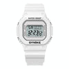 SYNOKE 9620 Couple Sports Plastic Strap Electronic Watch(Angel White)