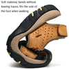 Summer Large Size Men Beach Shoes Leather Breathable Wading Casual Sandals, Size: 41(Gold)