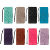 For iPhone XR Embossed Butterfly Pattern Horizontal Flip Leather Case with Card Slot & Holder & Wallet & Lanyard (Green)