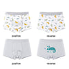 120 Yards 2pcs Boys Cartoon Cotton Boxer Antibacterial Boxer(ND406)