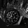 BAOGELA 1901 Honeycomb Hollow Luminous Dial Silicone Strap Quartz Watch For Men(Black Silver)