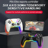 For PS4 Dazzle Color Light Wireless Bluetooth Grip(Black)