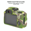 For Canon EOS R100 Litchi Texture Soft Silicone Protective Case(Camouflage)