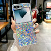 For Samsung Galaxy Z Flip6 5G Transparent Edge PC Folding Phone Case(Northern Lights)