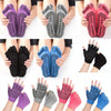 Non-slip Open Finger Yoga Sports Gloves+Five Finger Yoga Socks Set, Size: One Size(Purple)
