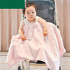 Summer Thin Coral Flannel Office Nap Blanket, Size:100x150cm(Green Clouds)