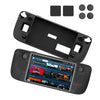 JYS JYS-SD011 For Steam Deck 7pcs/set Host Silicone Case With Joystick Cap+Touch Board Sticker Set(Black)