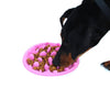 Silicone Slow Feeder Dog & Cat Bowl, Large Pink, 30.5cm