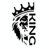 Lion Crown Car Decorative Sticker(Black)