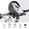 WHEEL UP Anti-splashing Touch Screen Bicycle Mobile Phone Bag Mountain Bike Front Beam Bag Riding Handlebar Bag, Style:Black