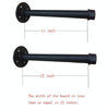 Wrought Iron Hanging Potted Plant Wall Shelf Water Pipe Shelf 11 inch