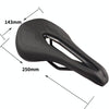 BIKERSAY SZ001 Bicycle PU Leather Saddle Seat (Black White)