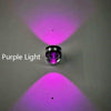 LED Up And Down Light Wall Light Double-Sided Crystal Aluminum Lights Upper Outlet, Power:6W(Purple Light)