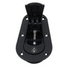 A Pair Car Modified Hood Lock General Racing Car Cover Lock with Keys(Black)