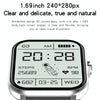 GT20 1.69 inch TFT Screen IP67 Waterproof Smart Watch, Support Music Control / Bluetooth Call / Heart Rate Monitoring / Blood Pressure Monitoring, Style:Silicone Strap(Pink)