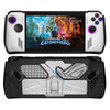 For ASUS Rog Ally Game Console PC+TPU Protective Case Cover With Bracket(Black+Transparent)
