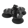 PULUZ Triangle Suction Cup Mount with Screw for GoPro, Insta360, DJI and Other Action Cameras(Black)