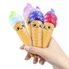 2 PCS TTPU1149 Smiley Ice Cream Slow Rebound Decompression Toy(Red)
