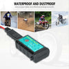 WUPP ZH-1422C1 Motorcycle Square Dual USB Fast Charging Charger with Switch + Integrated SAE Socket