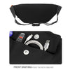 Multifunctional Chest Bag Shoulder Messenger Bag, Model: Gray+Badge